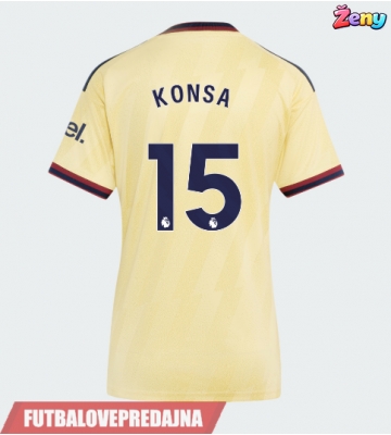 Lacne Ženy Futbalové dres Arsenal Ezri Konsa #15 2026-27 Krátky Rukáv - Tretina